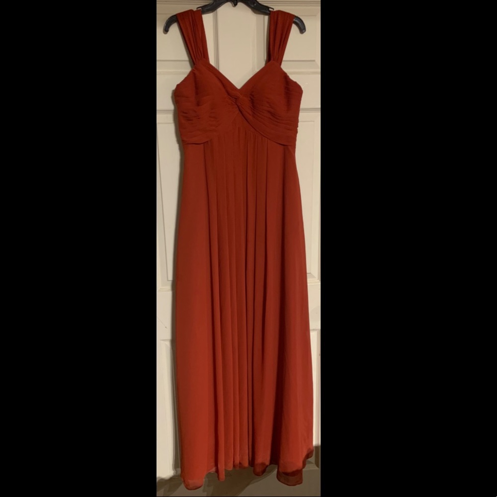Rust Azazie Bridesmaid dress